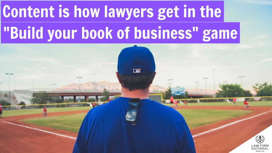 Person on baseball diamond to signify lawyers getting in the marketing and business development game