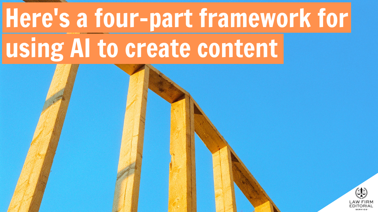 Framework of a home to signify a framework for using AI in your content creation process.