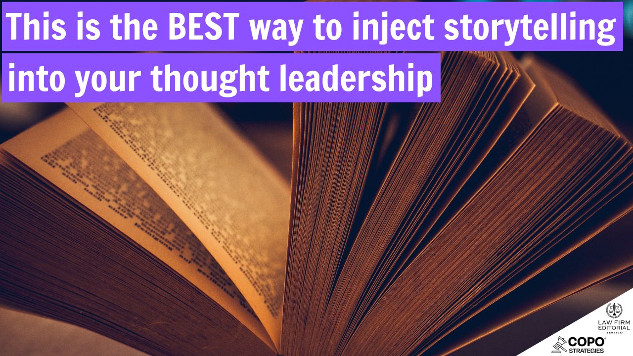 Photo of book to complement blog post about the best way to inject thought leadership